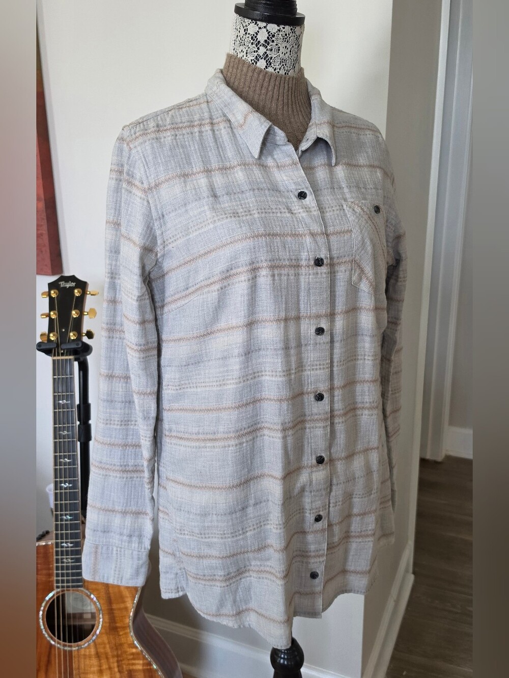 Patagonia Aspen Forest Tunic 100% Organic Cotton Womens Large